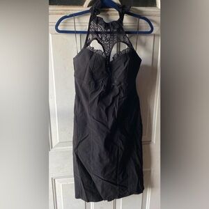 Killstar Black Lace Halter Mini Dress XXL